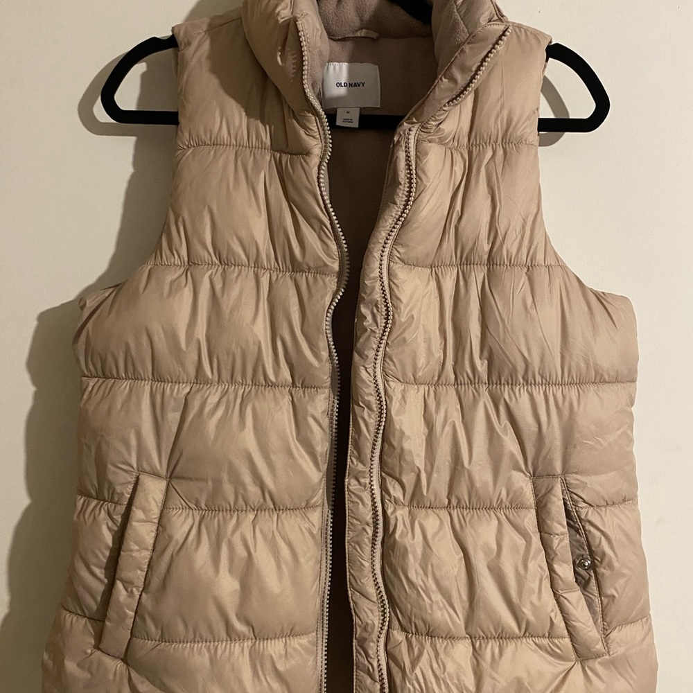 Tan Puffer Vest